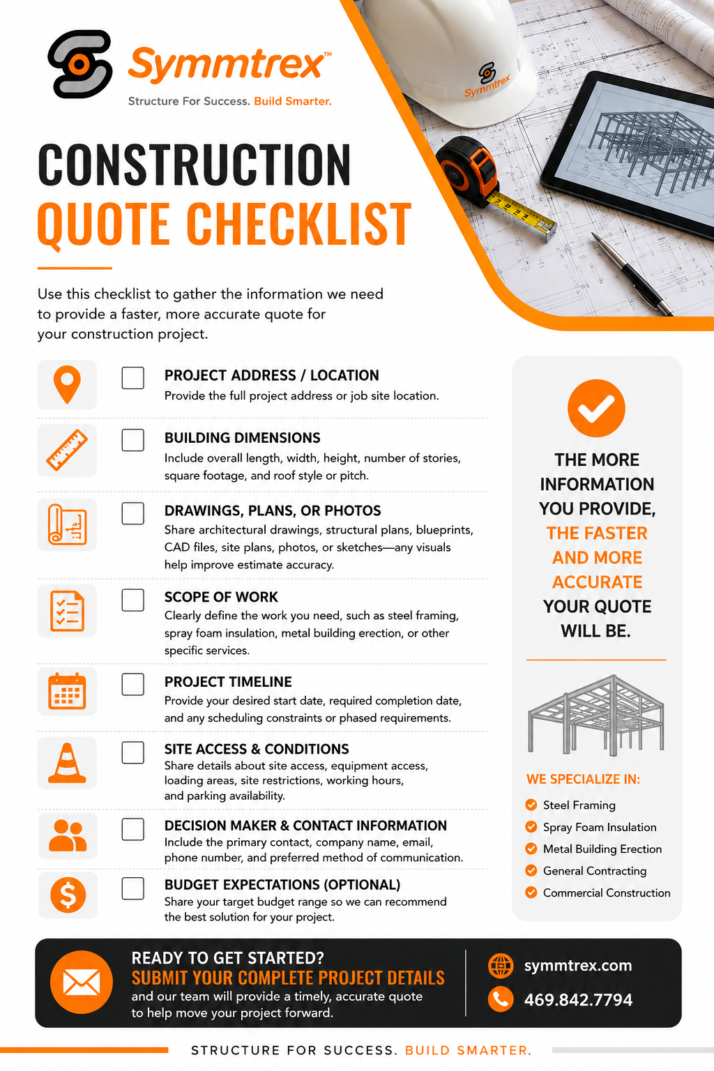 Construction Quote Checklist download